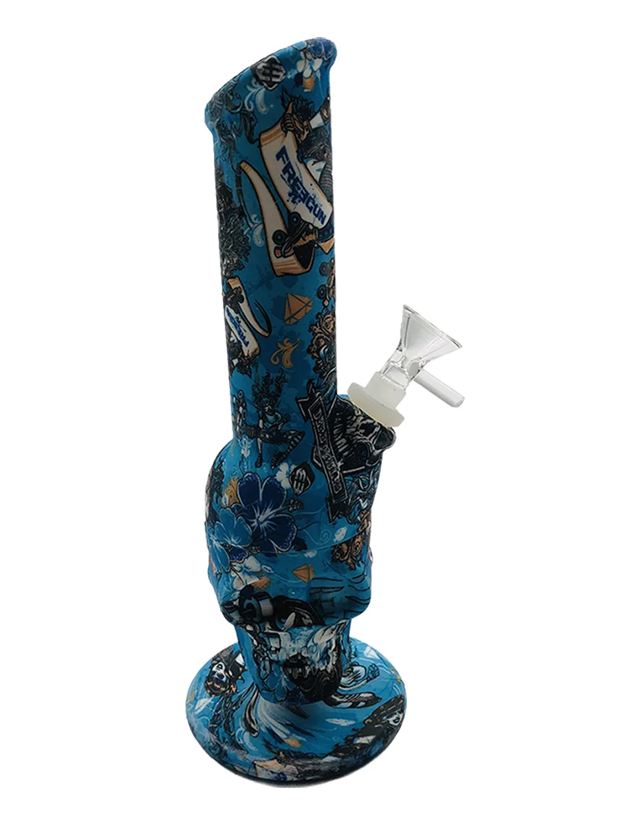 Ghost Head Angled Silicone Bong2 Ghost Head Angled Silicone Bong2