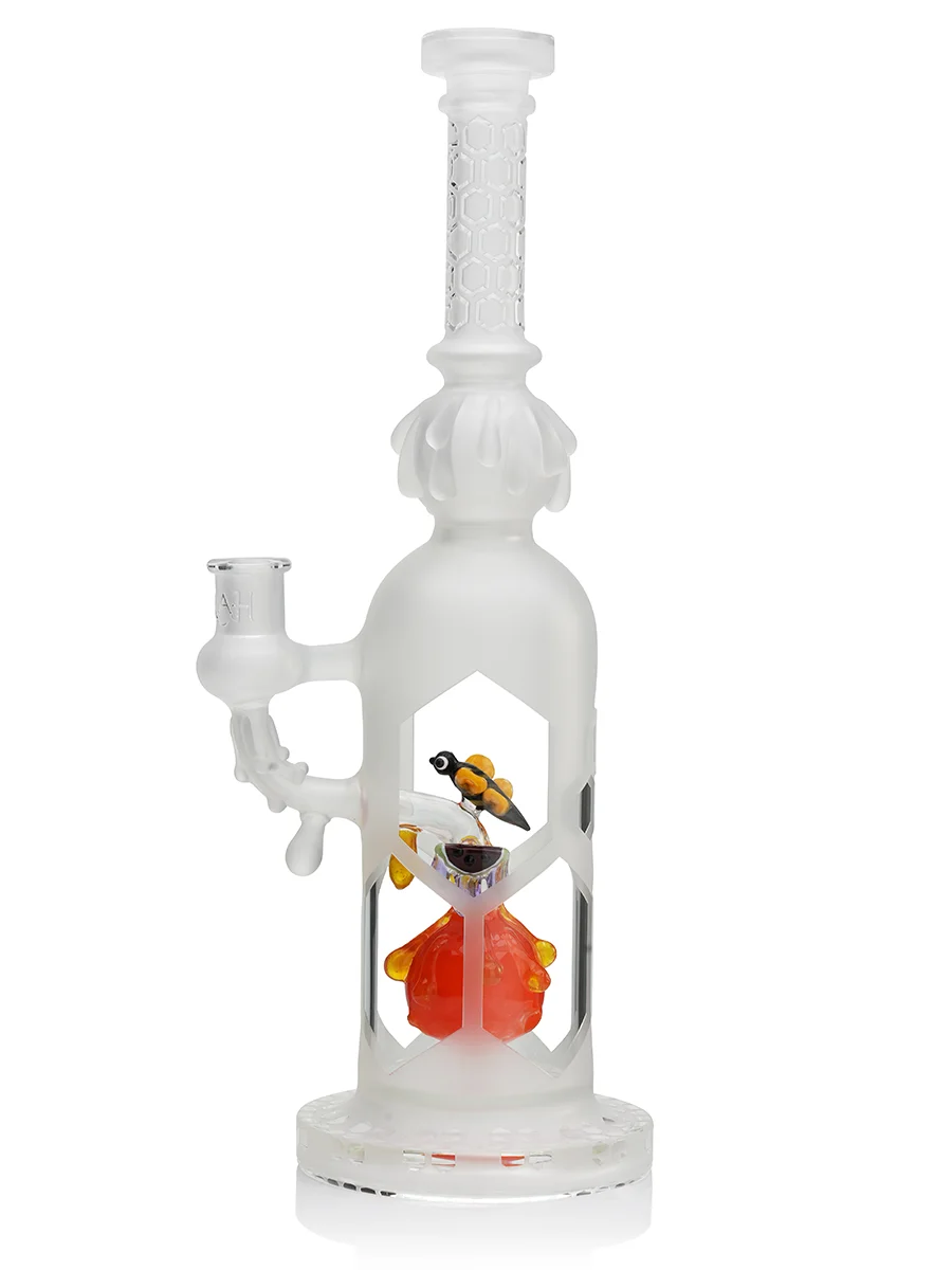 whimsical cute frosted hive snowman bong yellow red whimsical cute frosted hive snowman bong yellow red
