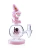 LOOKAH 8.7'' Mini Cute Big Head Dinosaur Glass Bong, Colors: Clear Green, 5 image
