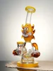 Lookah Bong 9" Turbine Perc Funny Looks Water Pipe, Colors: Yellow, 10 image Lookah Bong 9" Turbine Perc Funny Looks Water Pipe, Colors: Yellow, 10 image