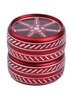 Fine Carved Flower Herb Grinder, Color: Red, 6 image Fine Carved Flower Herb Grinder, Color: Red, 6 image