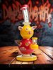 Lookah Rig 9" Cute Double Piggy Dab Rig  - Yellow, Colors: Yellow