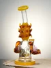 Lookah Bong 9" Turbine Perc Funny Looks Water Pipe, Colors: Yellow, 7 image Lookah Bong 9" Turbine Perc Funny Looks Water Pipe, Colors: Yellow, 7 image