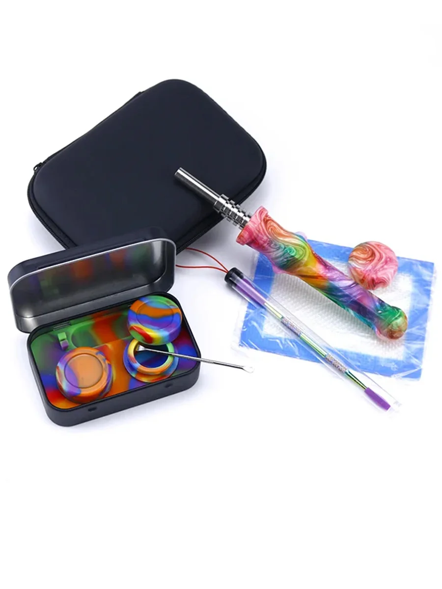 4-In-1 Silicone Dab Straw Kit With Case4 4-In-1 Silicone Dab Straw Kit With Case4