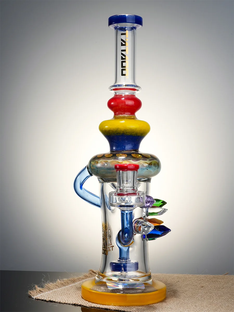 12" Cool Crystal Geode Water Pipe4 12" Cool Crystal Geode Water Pipe4