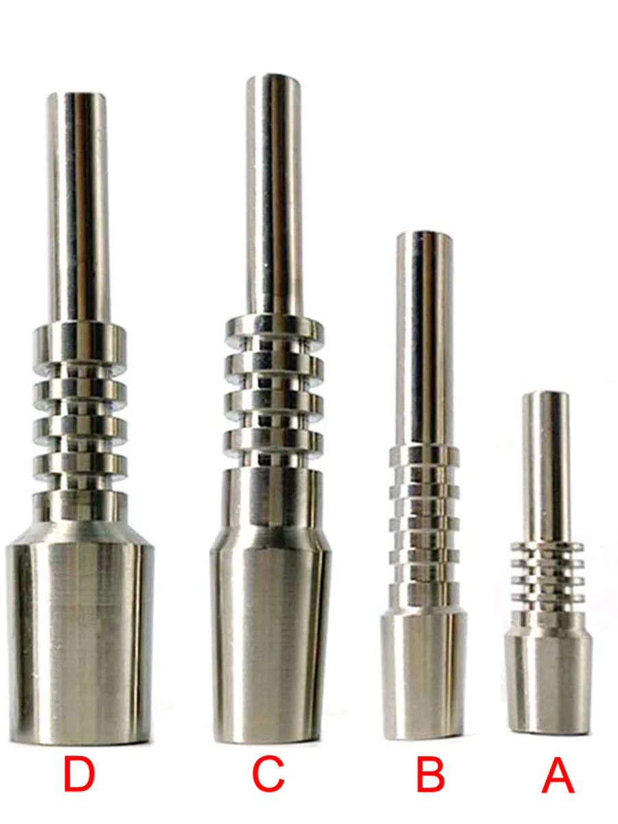 2PCS 10mm/14mm/18mm Titanium Tips for Nectar Collectors, Type: Joint 10mm Length 40mm, 2 image