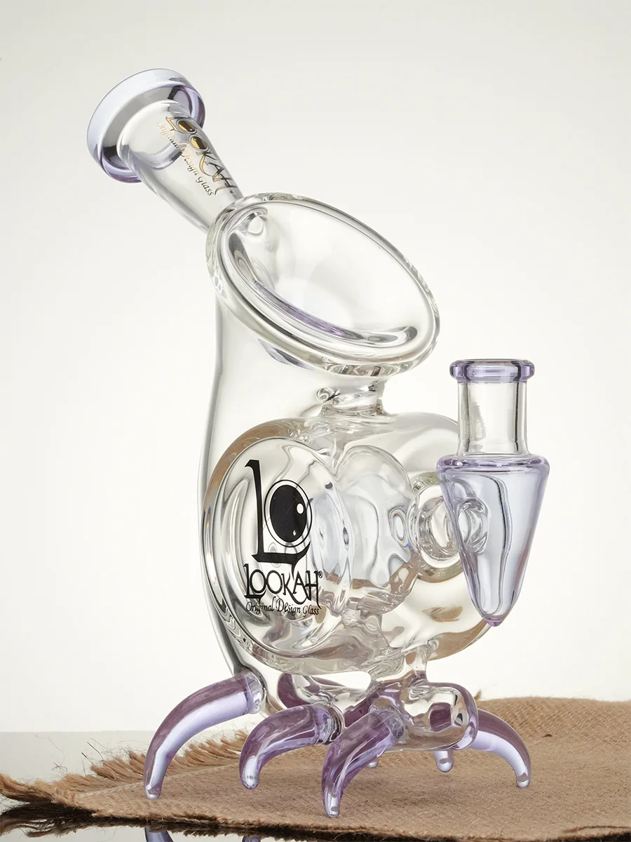 Lookah Bong 9" Mini Cool Alien Stalker Recycler Water Pipe - Blue, Colors: Blue, 5 image Lookah Bong 9" Mini Cool Alien Stalker Recycler Water Pipe - Blue, Colors: Blue, 5 image