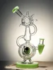 Green2 &#039; Recycler Cute Abstract Bird Glass Water Pipe