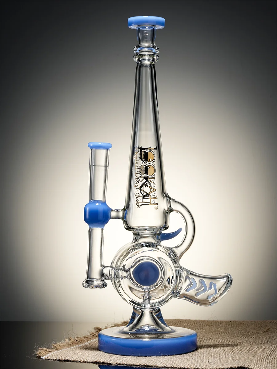 Blue Cool Recycler Gun Water Pipe Blue Cool Recycler Gun Water Pipe