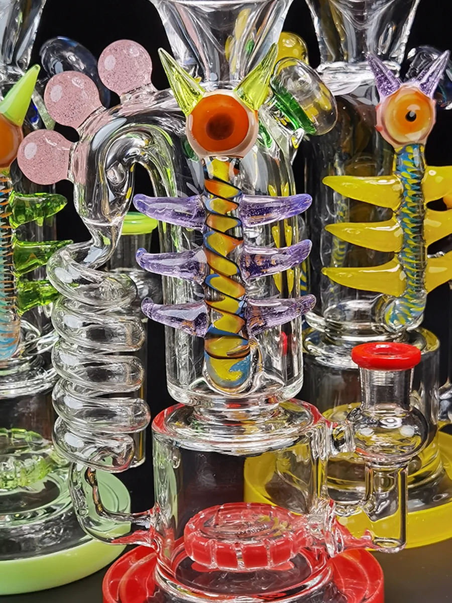 Lookah  Bong 17" Skeleton Recycler Glass Water Pipe2 Lookah  Bong 17" Skeleton Recycler Glass Water Pipe2
