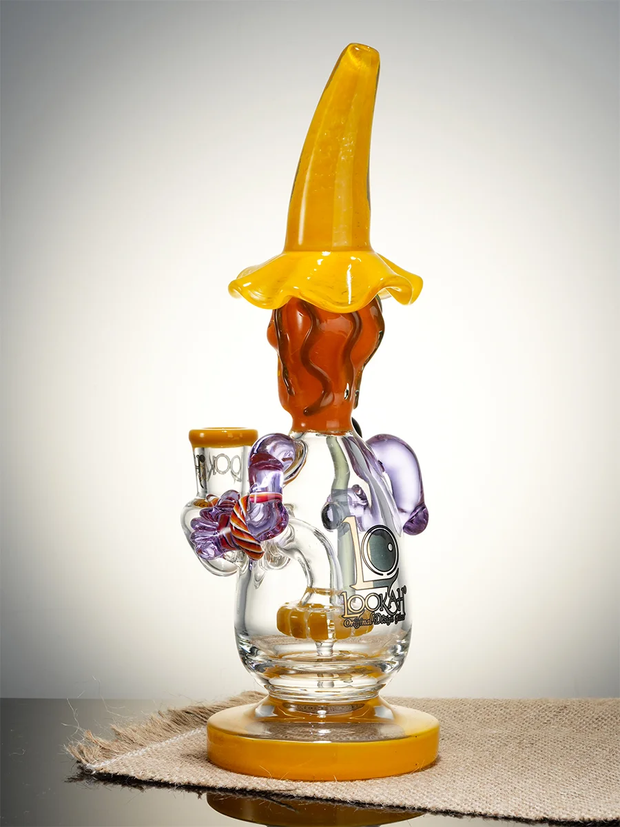 Lookah Rig 9.4" Cool Mystic Wizard Dab Rig, Colors: Yellow, 13 image Lookah Rig 9.4" Cool Mystic Wizard Dab Rig, Colors: Yellow, 13 image