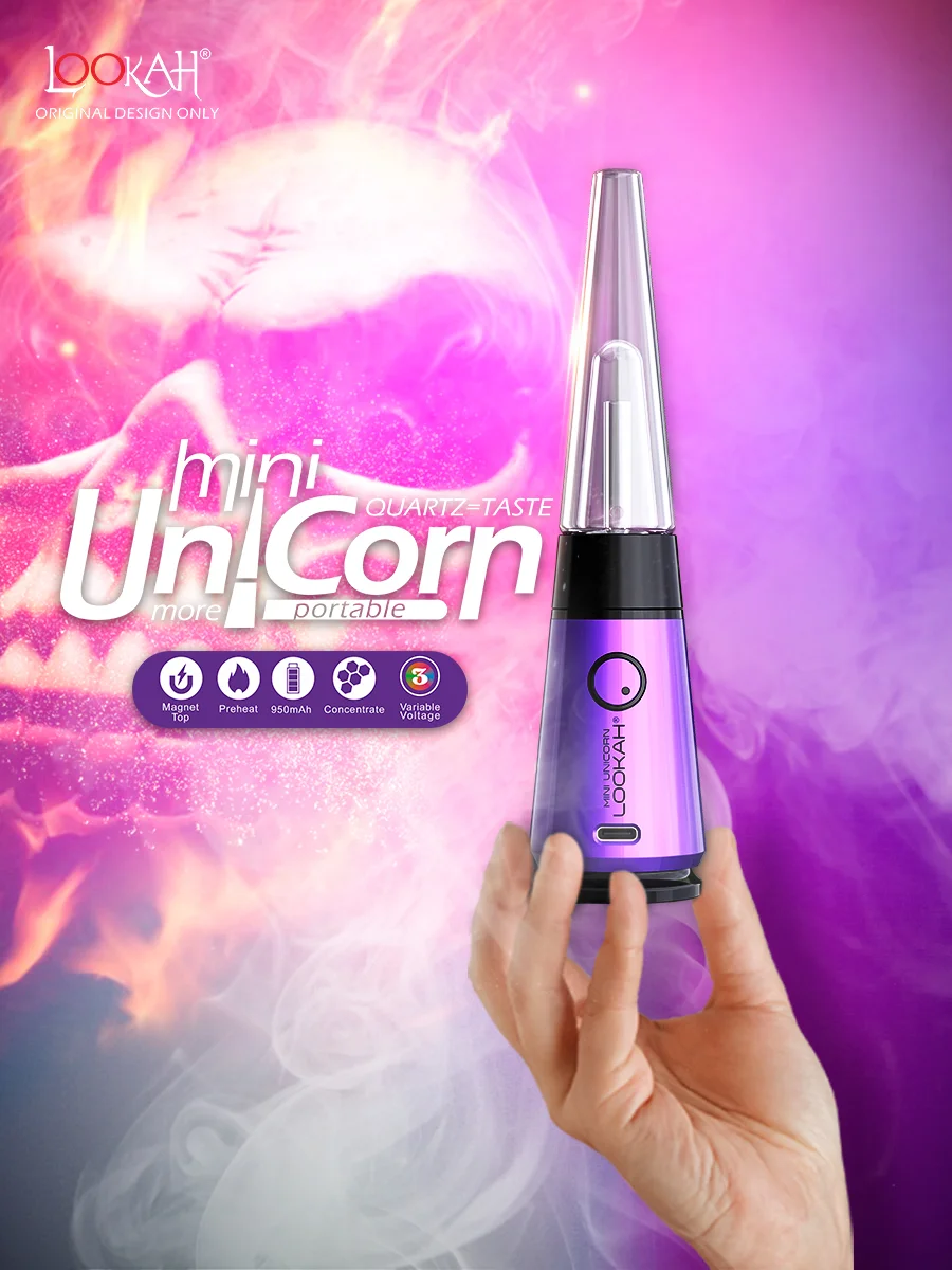 LOOKAH Unicorn Mini Electric Dab Rig, Color: Orange, 4 image LOOKAH Unicorn Mini Electric Dab Rig, Color: Orange, 4 image