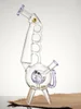 Lookah Bong 12.5" Cool Recycler Giraffe Water Pipe, Colors: Blue, 6 image