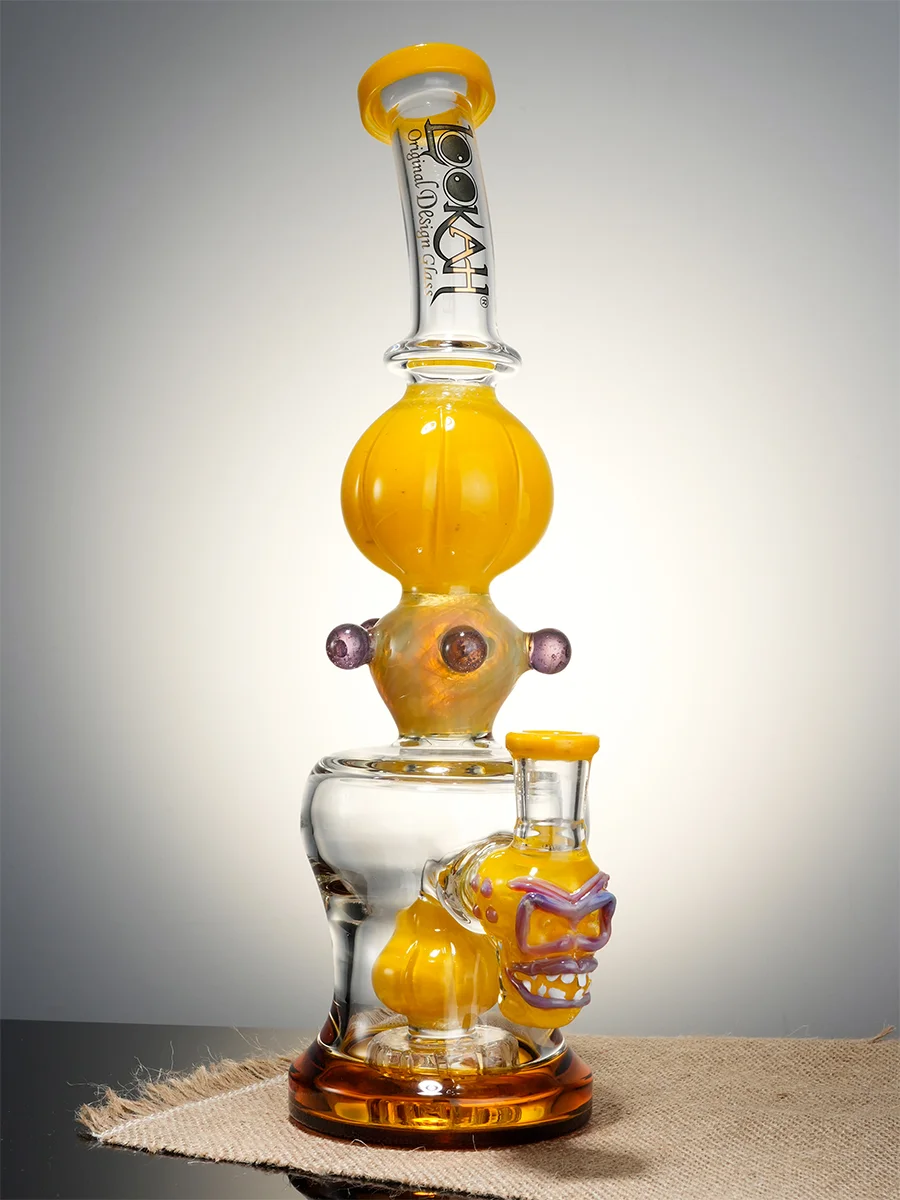 Lookah Bong Lanterns Glass Water Pipe, Color: Yellow, 7 image Lookah Bong Lanterns Glass Water Pipe, Color: Yellow, 7 image