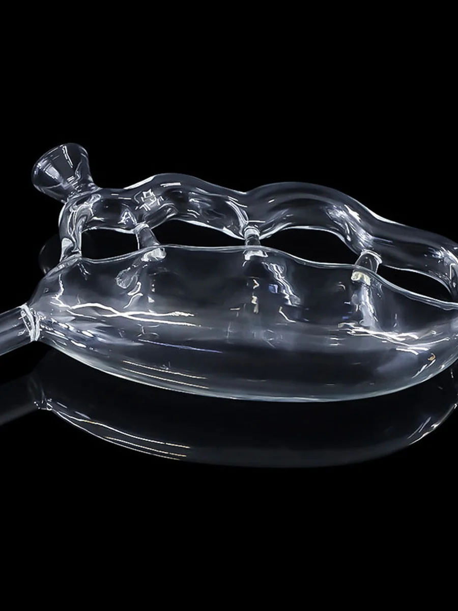 Handheld Glass Smoking Pipe, 3 image Handheld Glass Smoking Pipe, 3 image