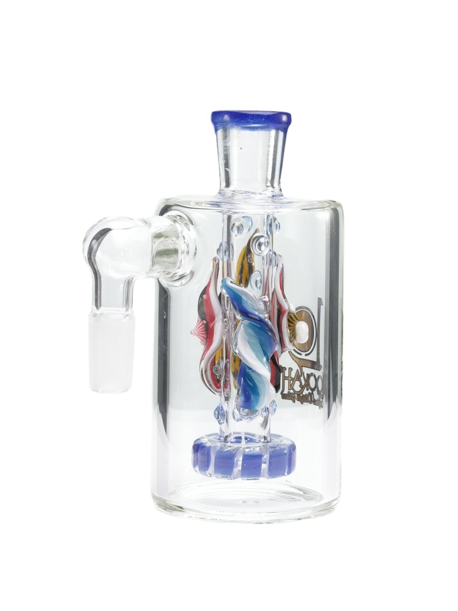 14mm 90 degree Joint Ash Catcher, Colors: Dark Blue, 7 image 14mm 90 degree Joint Ash Catcher, Colors: Dark Blue, 7 image