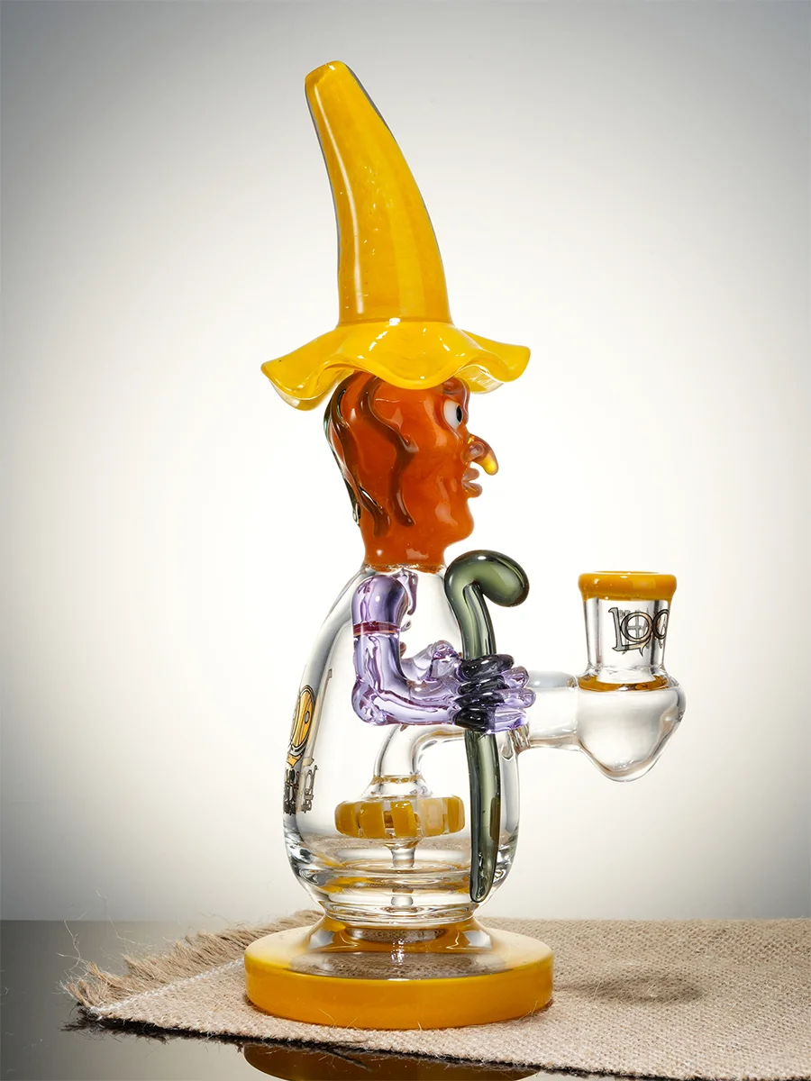 Lookah Rig 9.4" Cool Mystic Wizard Dab Rig, Colors: Yellow, 10 image Lookah Rig 9.4" Cool Mystic Wizard Dab Rig, Colors: Yellow, 10 image