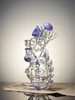 8.7" Novelty Rare Hourglass Spine Bong, Colors: Purple, 8 image