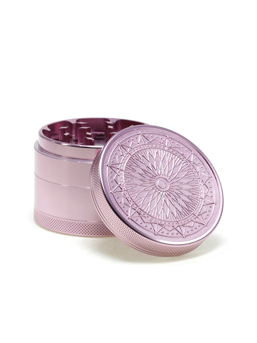 Embossed Smoke Grinder 4 Layers Herb Grinder Embossed Smoke Grinder 4 Layers Herb Grinder