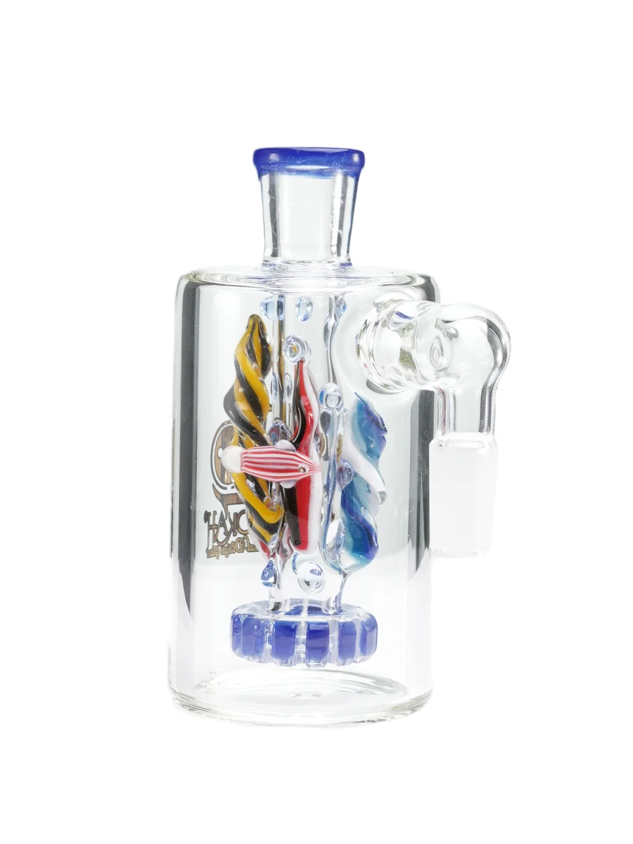 14mm 90 degree Joint Ash Catcher, Colors: Dark Blue, 9 image 14mm 90 degree Joint Ash Catcher, Colors: Dark Blue, 9 image
