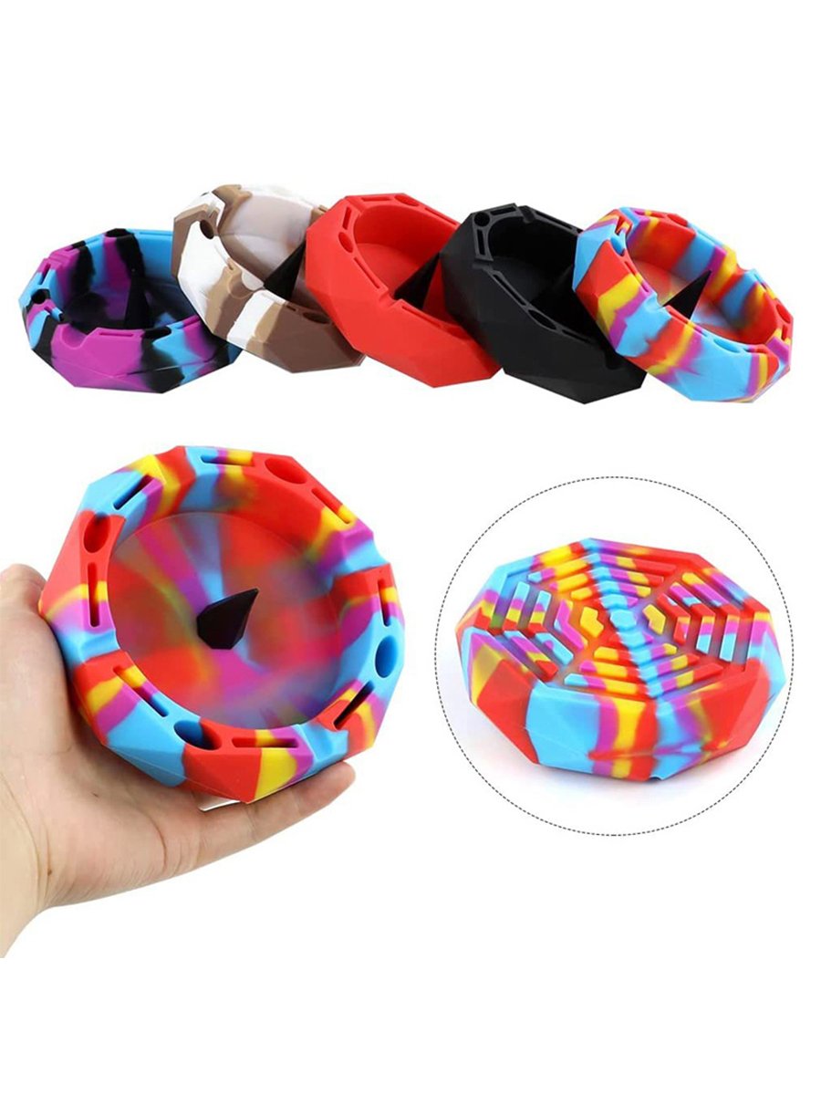 Silicone Ashtray with Tool Stations Detail Silicone Ashtray with Tool Stations Detail