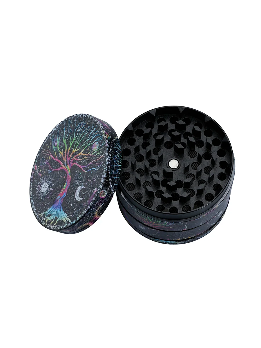 63MM 4 Piece Tree of Life Herb Grinder Model B, 3 image