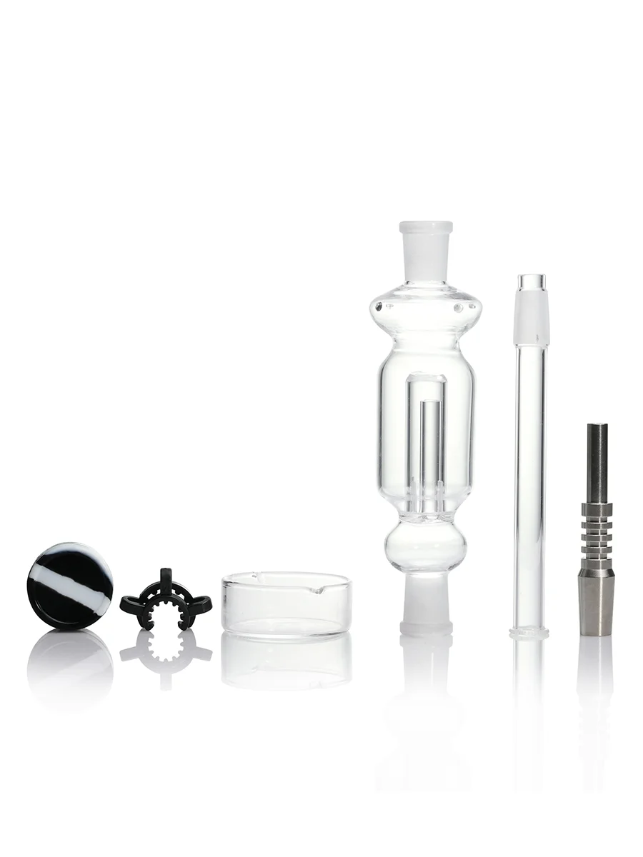 2PCS510 Thread Flowers Glass Bubbler Nectar Collector Kit