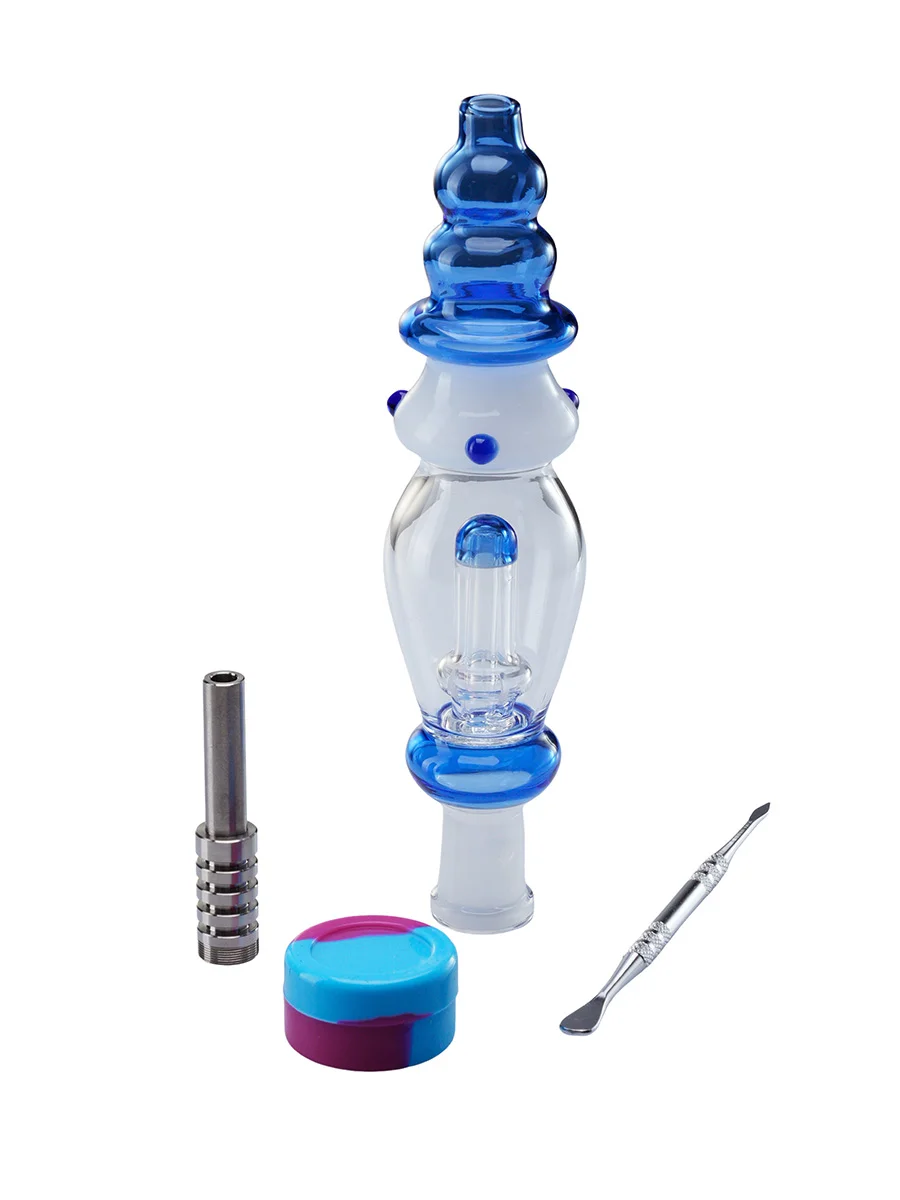 2PCS Showerhead Perc Water Filter Gourd Glass Nectar Collector Kit, 5 image 2PCS Showerhead Perc Water Filter Gourd Glass Nectar Collector Kit, 5 image