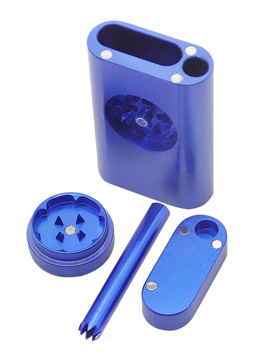 Dugout Weed Pipe One Hitter Blue Dugout Weed Pipe One Hitter Blue