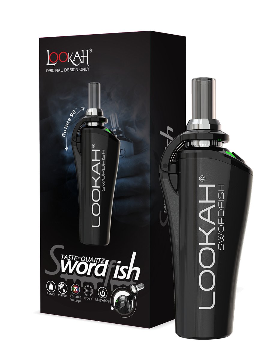 LOOKAH Swordfish Cool Affordable Wax Pen, Color: Black