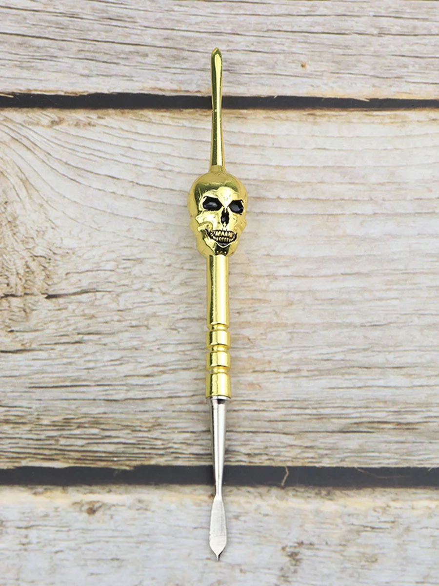 2 PCS Cool Skull Metal Dab Tools, 2 image 2 PCS Cool Skull Metal Dab Tools, 2 image
