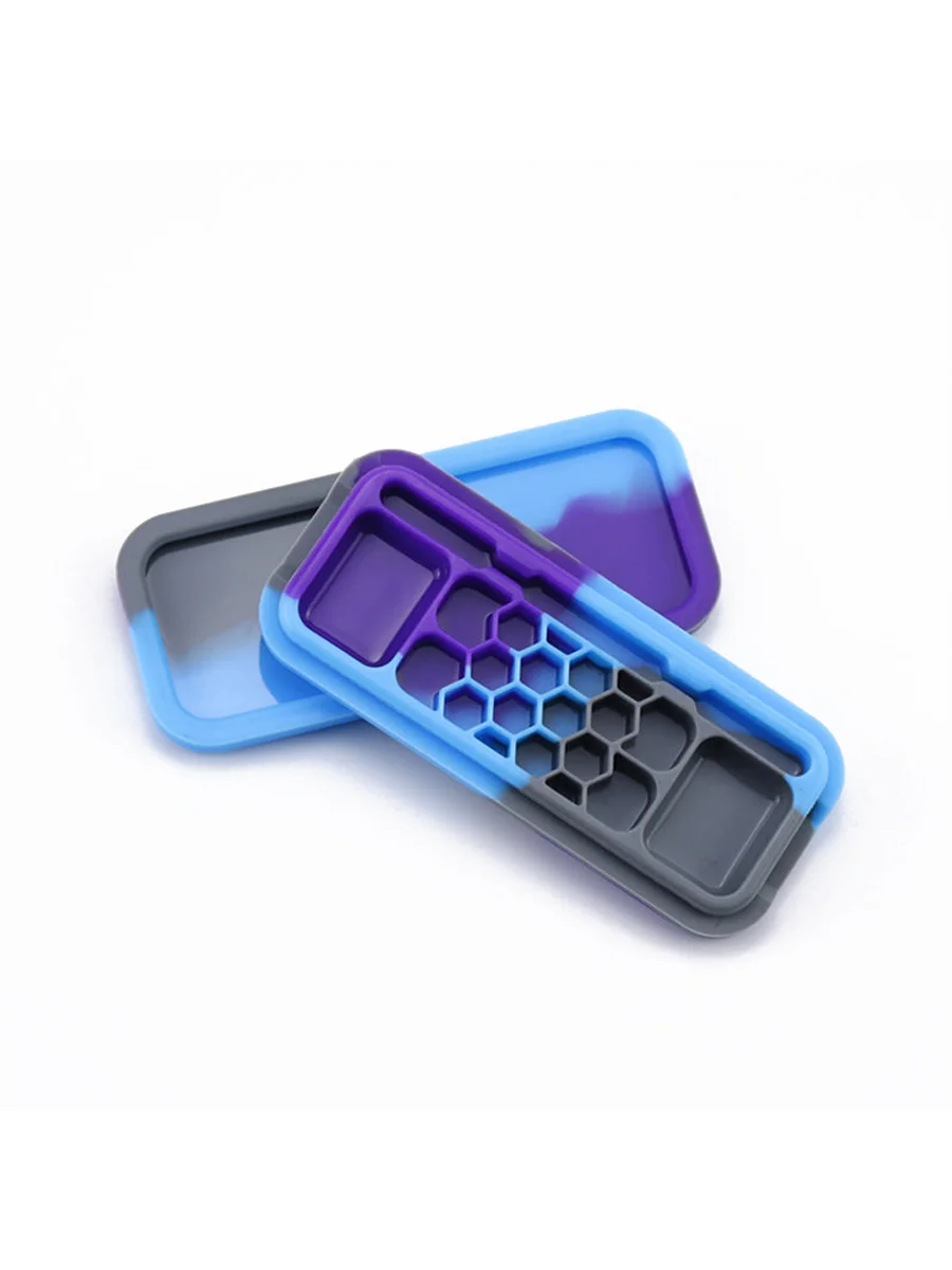Purple Rectangular Dab Container