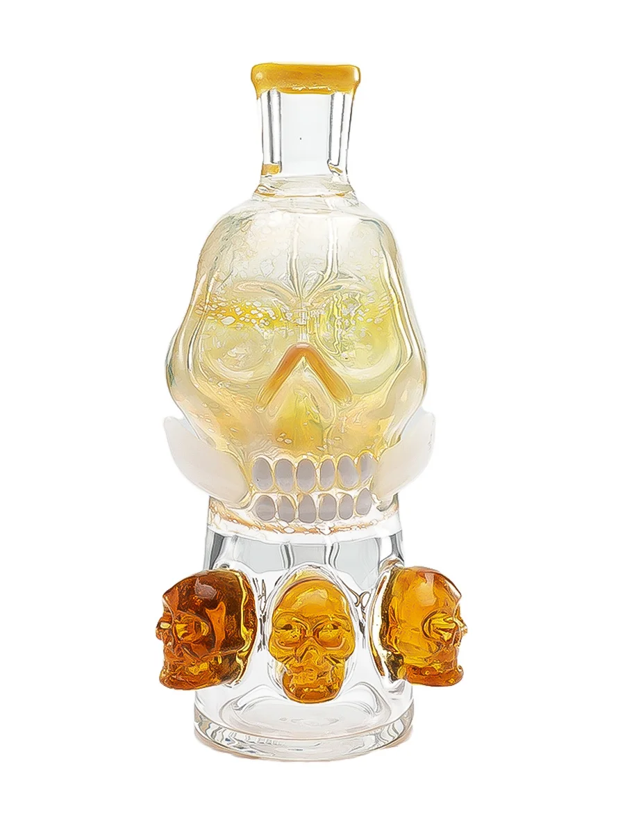 Fanged Skull Ash Catcher yellow