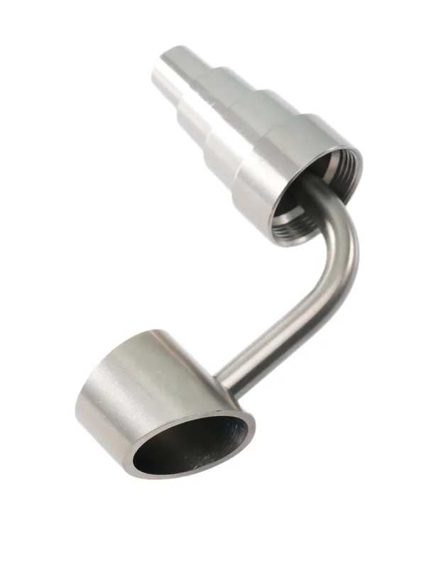 Titanium 6 in 1 Long Neck Banger Dab Nail side Titanium 6 in 1 Long Neck Banger Dab Nail side