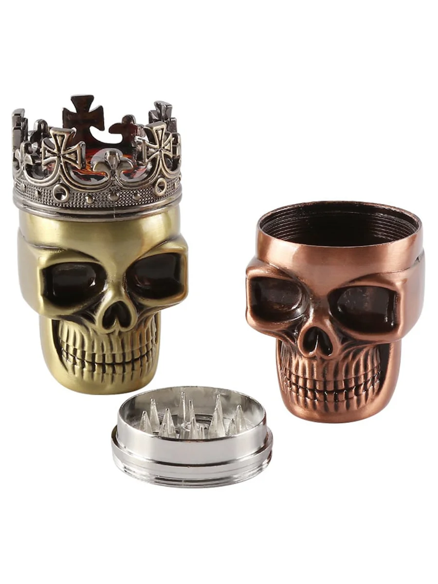 3 Layer Skull Cool Metal Herb Grinder2 3 Layer Skull Cool Metal Herb Grinder2