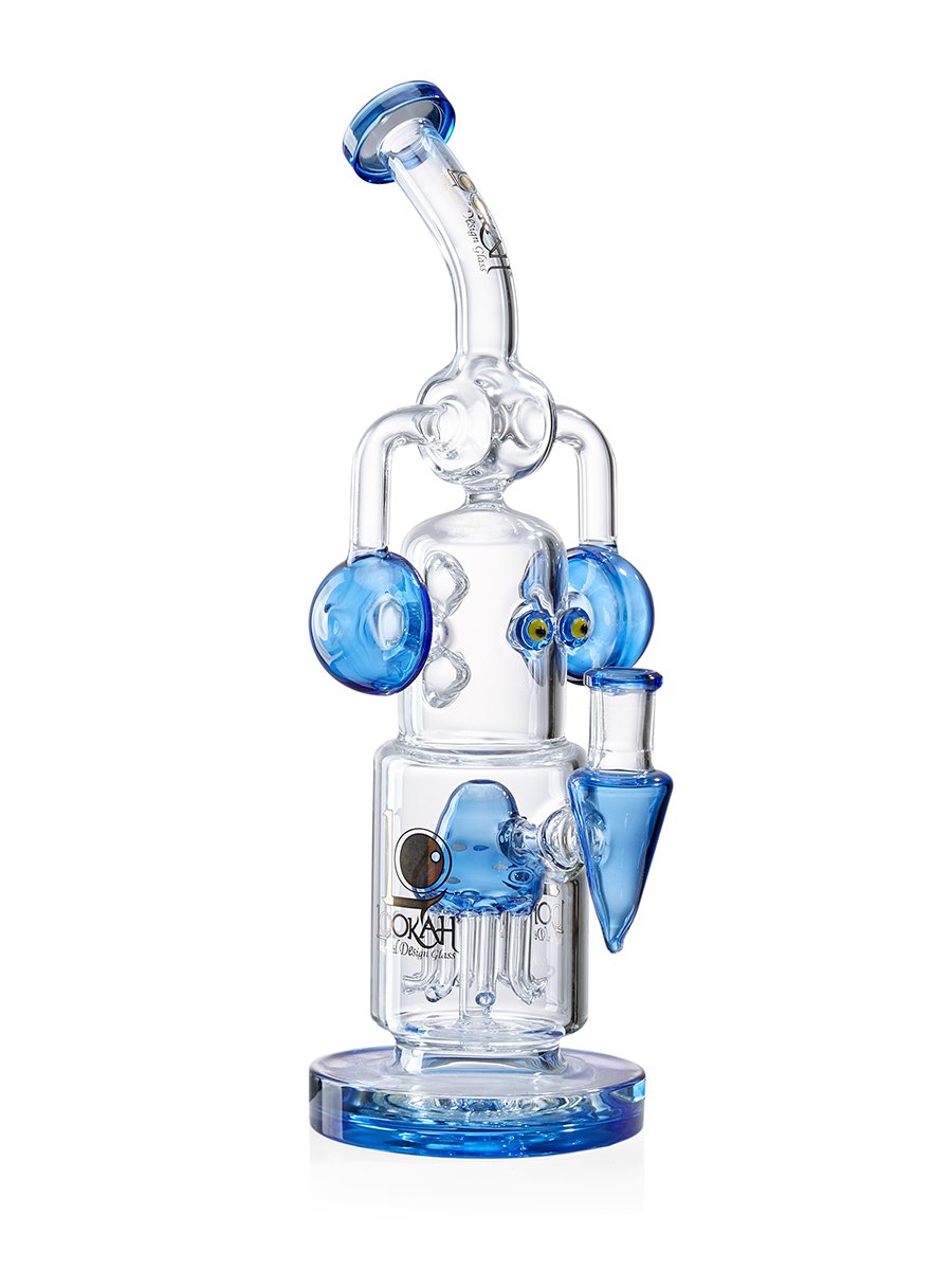 Recycler Decorative Bong — Clear Blue1