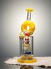 11.5" Lookah Cute Birthday Cake Perc Glass Bong yellow Side