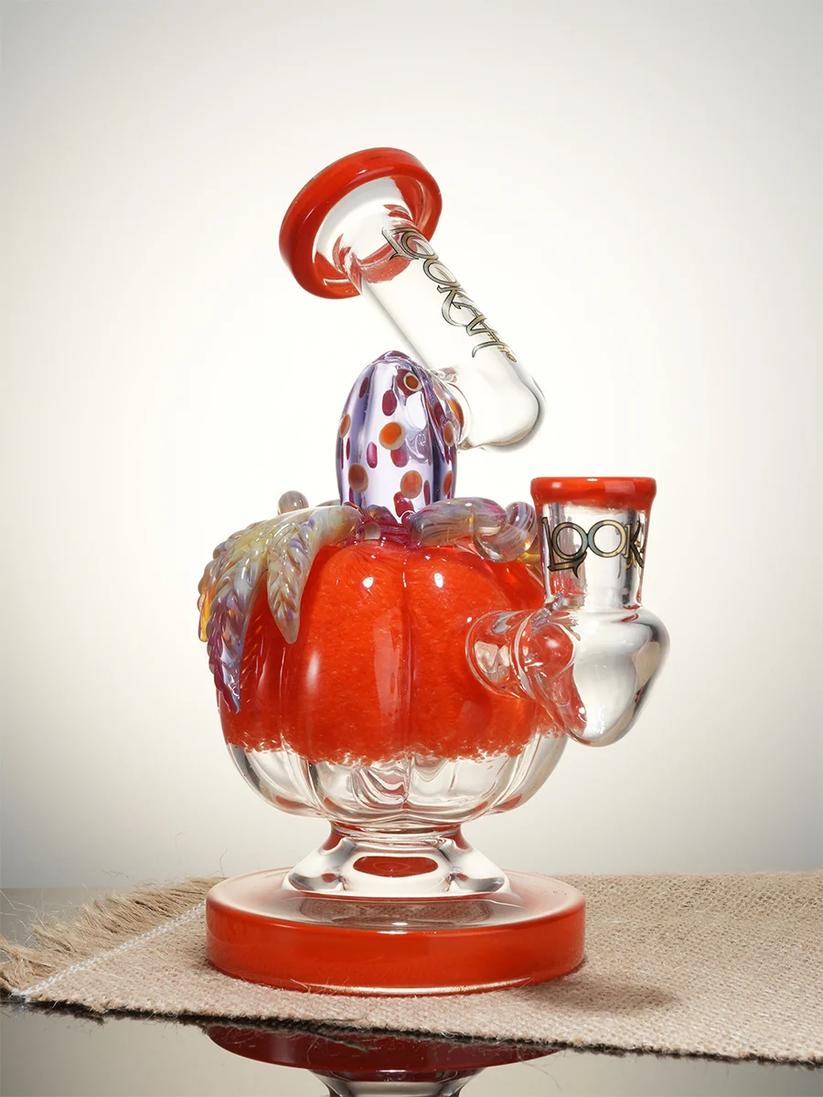Lookah Rig 7.5" Strawberry Glass Dab Rig, Colors: Orange, 7 image Lookah Rig 7.5" Strawberry Glass Dab Rig, Colors: Orange, 7 image