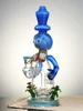 9.5&quot; Cute Garden Snowman Dab Rig blue2
