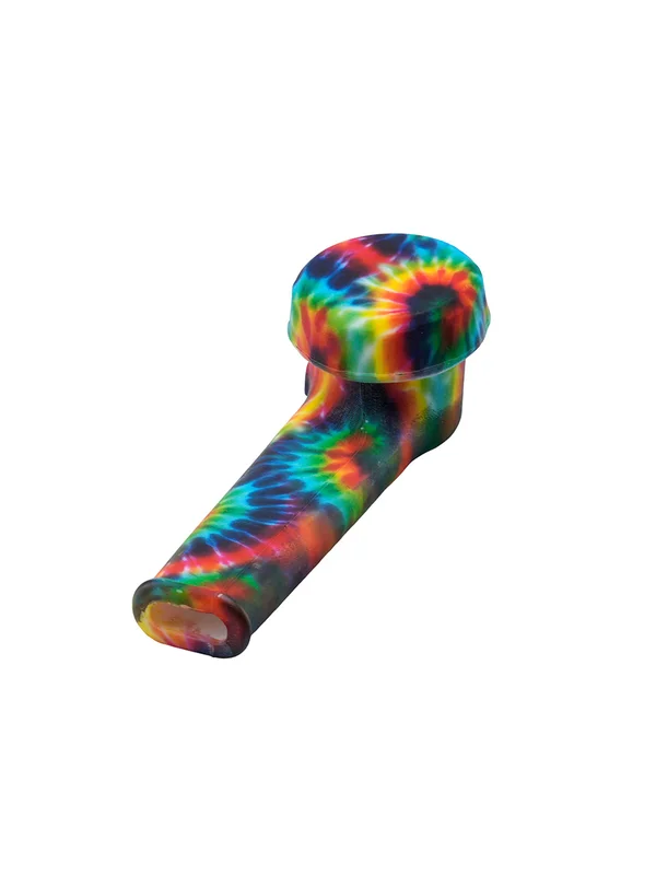 Silicone Hand Pipe With Glass Bowl And Lid