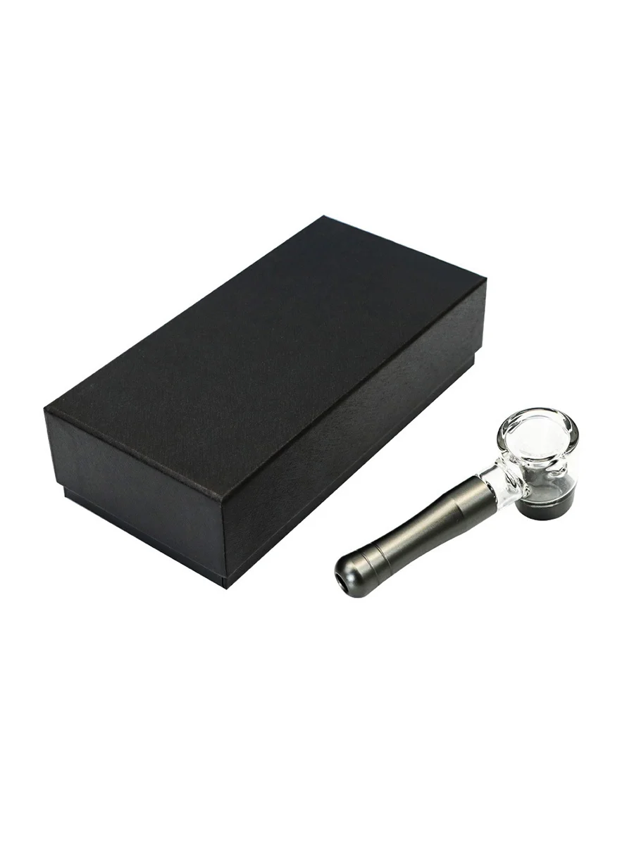 Metal Glass Sherlock Hand Pipe2