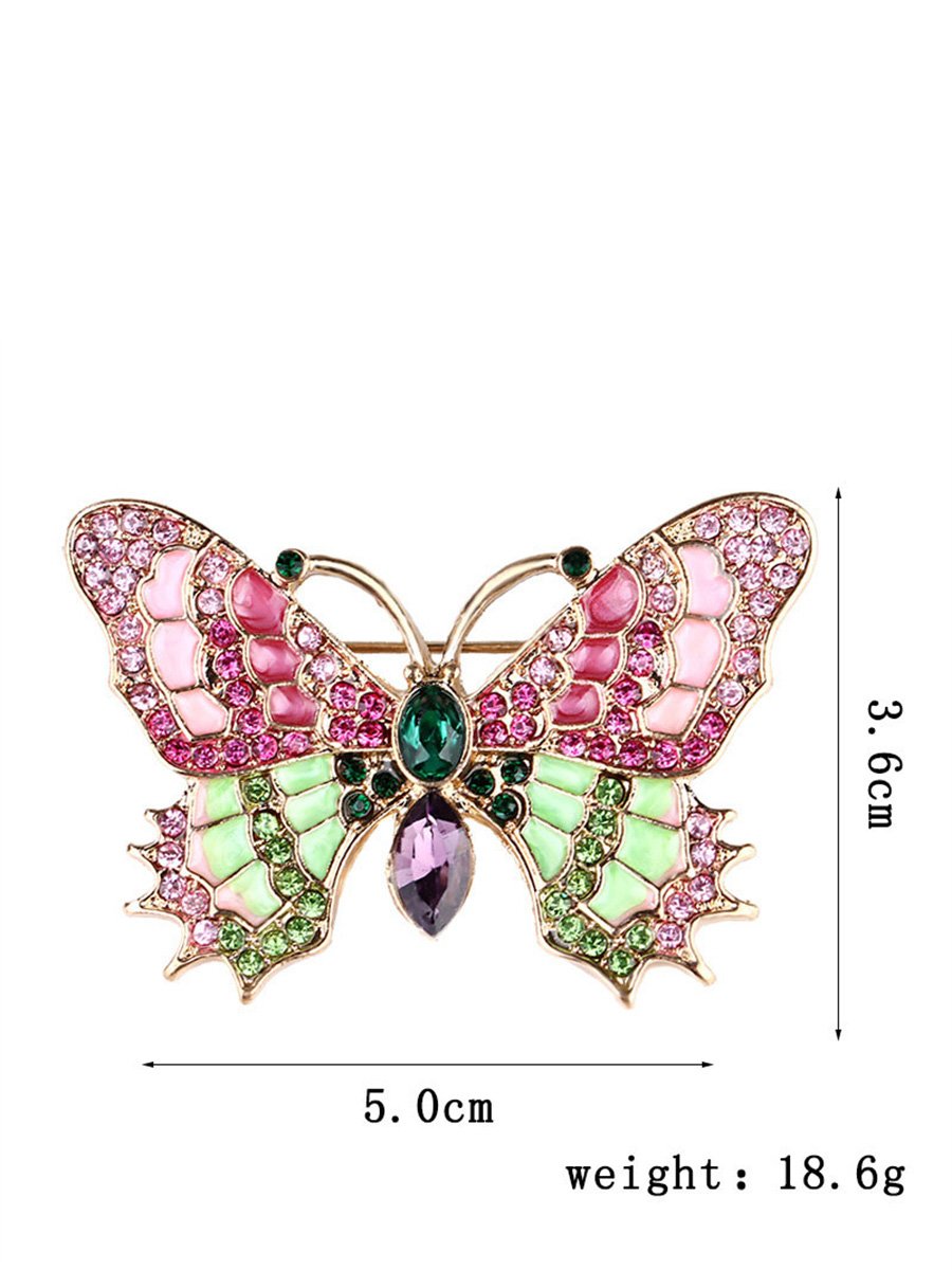 2PCS Butterfly Pin Brooches3