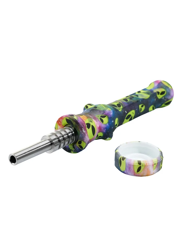 Silicone Alien Nectar Collector with Titanium Tip