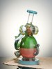 Water Blue 8" Mini Multicolored Elephant Dab Rig4 Water Blue 8" Mini Multicolored Elephant Dab Rig4
