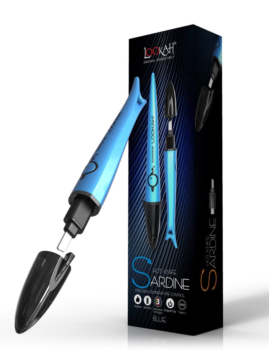 Sardine Hot Knife Electric Dab Tool, Color: Gray, 2 image Sardine Hot Knife Electric Dab Tool, Color: Gray, 2 image