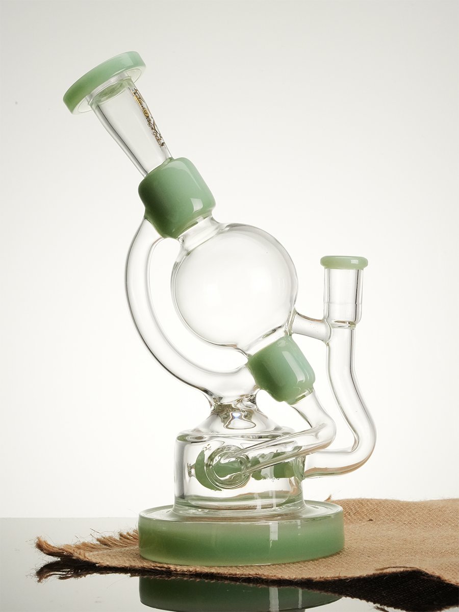 Lookah Bong 10.2 " Recycler Unique Globe Water Pipe - Blue, Colors: Blue, 4 image Lookah Bong 10.2 " Recycler Unique Globe Water Pipe - Blue, Colors: Blue, 4 image