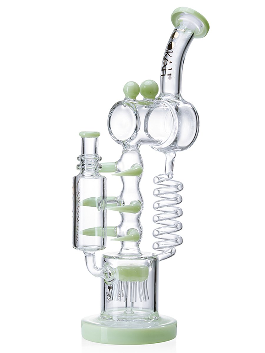 14" Cool Recycler Bong | Helix Water Pipe | Dual chamber Precolator, Colors: Black, 7 image 14" Cool Recycler Bong | Helix Water Pipe | Dual chamber Precolator, Colors: Black, 7 image