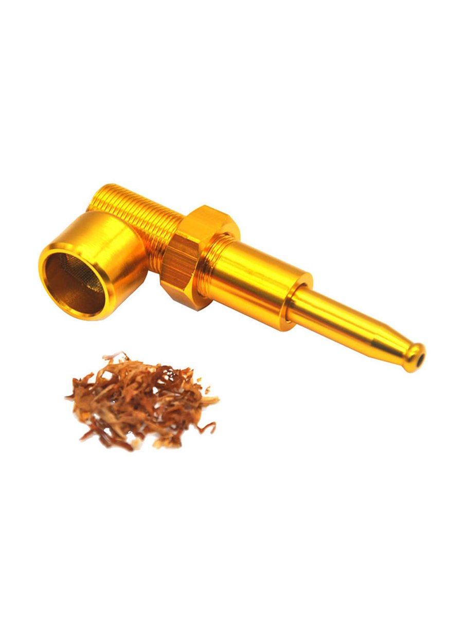 Nut 'N' Bolt Metal Smoking Pipe, Color: Silver, 4 image Nut 'N' Bolt Metal Smoking Pipe, Color: Silver, 4 image