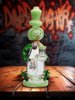 9.5” Cute Garden Snowman Dab Rig, Colors: Green 9.5” Cute Garden Snowman Dab Rig, Colors: Green