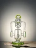 Lookah Bong 9.85" Recycler Glass Soccer Water Pipe, Colors: Green, 7 image